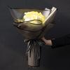 20 Stück Goldrand Frischblumen Geschenkpapier, DIY Basteln, Geschenkverpackung oder Geschenkboxverpackung, Wasserdichtes Blumenpapier 22,8X22,8 Zoll