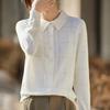 Women's Knit Lapel Cardigan: Light Hollow Jacket, Long Sleeve Spring/Summer Top
