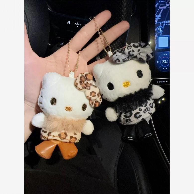 Pendant Fur Plush Scarf Leopard Print Bow Design Suitable Gift For