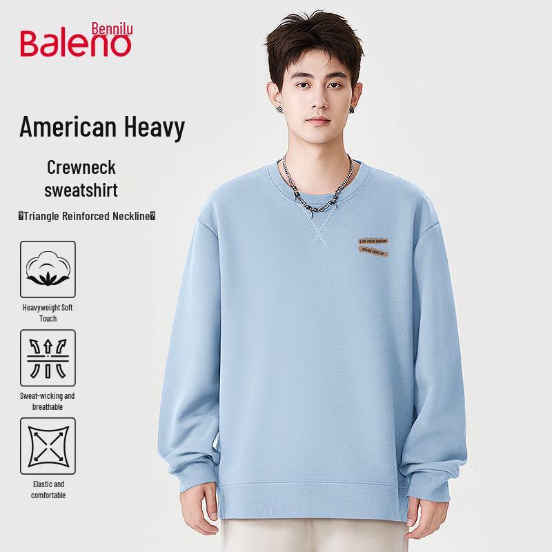 

Baleno Men s Retro Fleece-Lined Oversized Graphic Sweatshirt 5XL