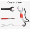 Bicycles Cassette Flywheel Removal Tool with Chain Whip Road Bike Chain Spanners For Smooth And Quick Bike Maintenance