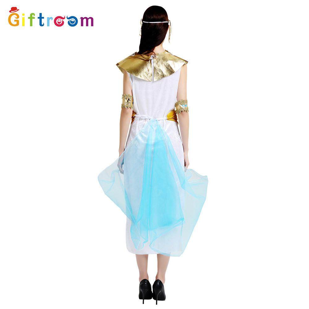 Elegant Unisex Egyptian Pharaoh And Queen Costume For Theatrical Events And Parties