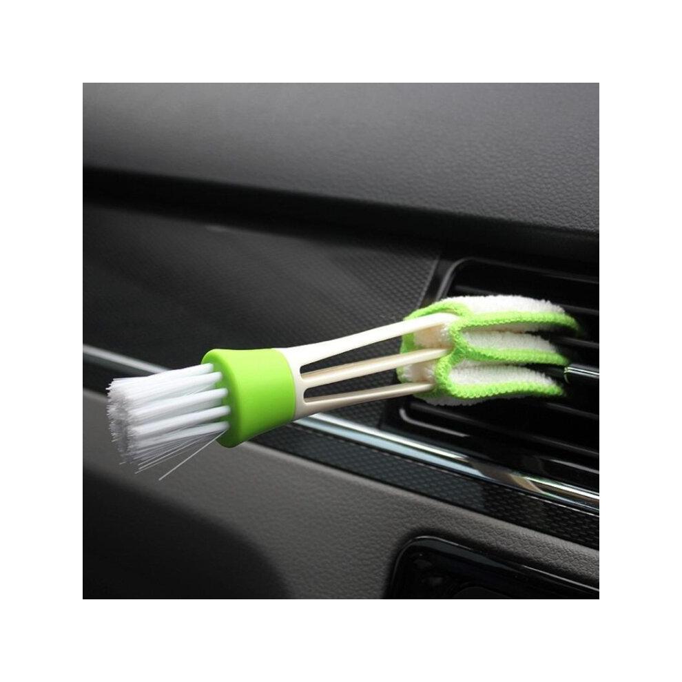 4 Pcs Plastic Car Cleaning Brush Double Ended Car Air Vent Slit Cleaner Brush Dusting Blinds Keyboard Cleaning Brushes Cleaner
