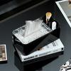 Desktop Tissue Box Household Creative Paper Box Transparent Tissue Box Cover Rectangular Napkin Dispenser Office Tissue Holder
