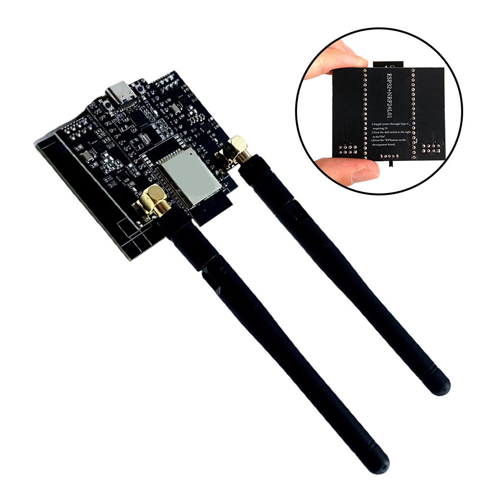 For ESP32 DevKitC Development Board For NRF24L01 PA-LNA 2.4GHz Module Adapter Kit For RF Wireless Communication Learning Tool