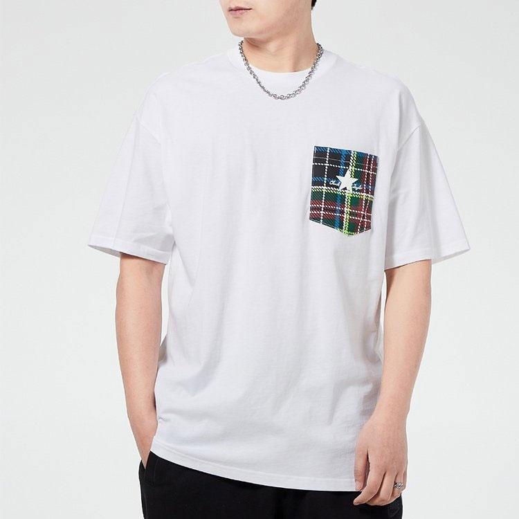 Converse Pocket Casual Short-Sleeve Tee Mens White Men's 10020885-A01