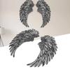 Metal Angel  Wall Decor with Lights Double Sided Warm Light Frosted Angel  Wall Sculptures