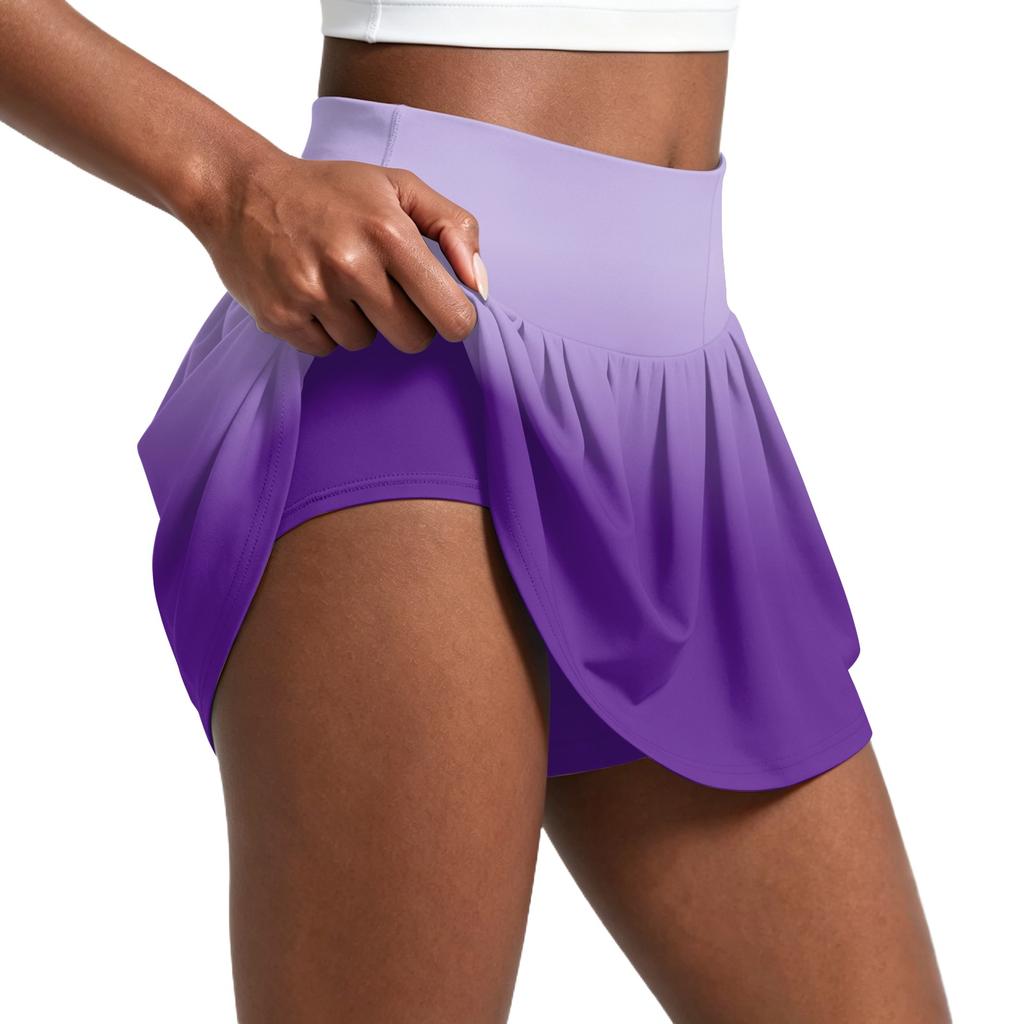 Women Pleated Tennis Skirt with Inner Shorts High Waisted Athletic Golf Skorts for Workout Running Training Casual Wear