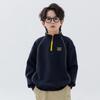 Jungen Fleece gefüttertes Halbzip Stehkragen Sweatshirt Warme Langarmjacke für große Kinder Chinesisches Neujahrs Outfit