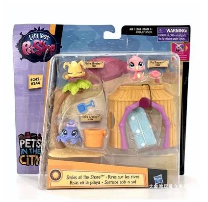 האזברו המקורי ליטlest Petshop סט סימולציית תרחיש בית משחק מודל חיה מיני חמוד אוסף צעצוע מתנת חג המולד