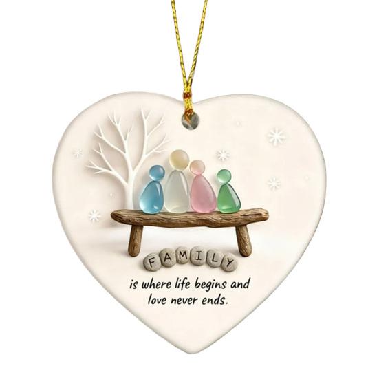 Vánoční ozdoba z mořského skla Ručně vyráběné umění z mořského skla Závěsná dekorace na vánoční stromek Oceánská tématika Suvenýr pro přátele