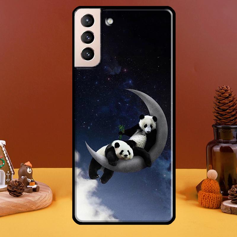 Roztomilá kreslená panda pro Samsung Galaxy S22 Ultra S20 S21 FE S10 S10e S9 Note 10 Plus Note 20 Ultra pouzdro na telefon