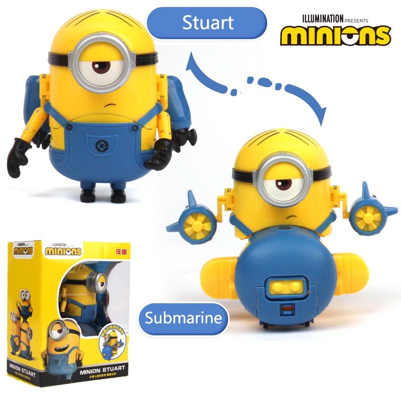 Ich – Einfach unverbesserlich Minions Kevin Stuart Bob Actionfigur Verformbares Modell Spielzeugauto Sammle die gesamte Serie für maximale Action!