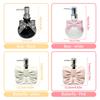 Cute Bow Shaped Soap Dispenser Bathroom, Shower Hand Sanitizer, Ceramic Soap Dispenser Lotion/shampoo Pump Bottle