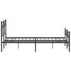 Metal Bed Frame without Mattress Sonoma Oak Finish 160 x 200 cm