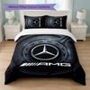 Juego de Ropa de Cama de 3 Piezas Estampado Mercedes Trucks Funda Nórdica con Dos Fundas de Almohada Ropa de Cama Suave para Dormitorio del Hogar