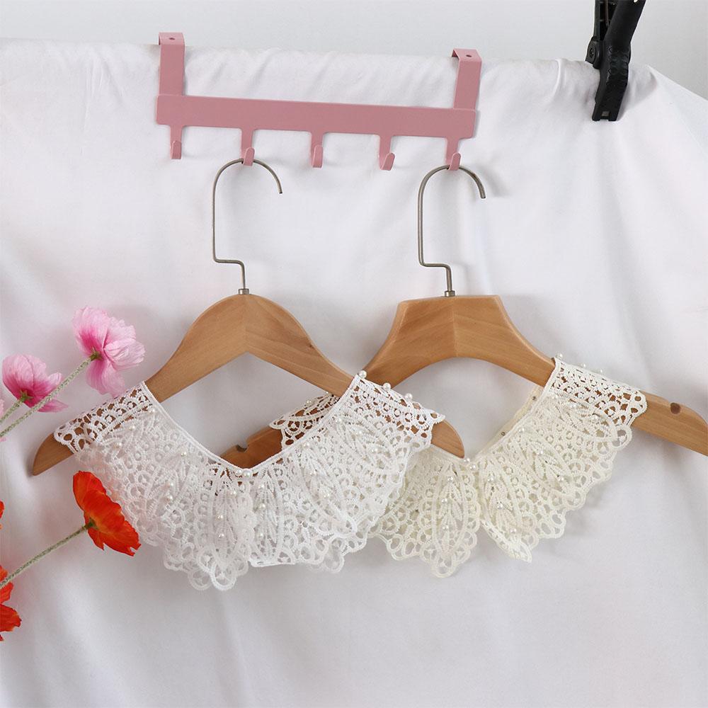 Ozdobné šaty na ramenou Krajka Falešný límec Pearl Shawl DIY dekorace Košilový límec Ženy/Dívky