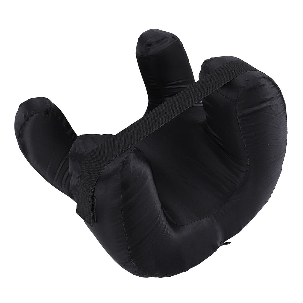 Face Down Pillow Memory Foam Sleeping Pillow Soft Comfortable Face Pillow for Home Travel Black