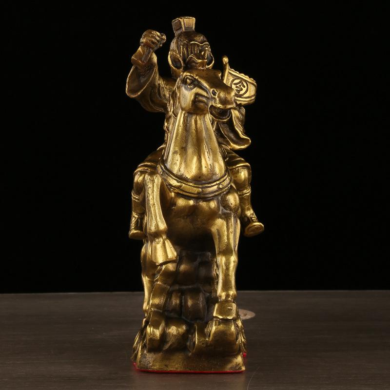Brass Order Bearer Horse Mounted Promotion Bronze Craft Ornament Home Decor Gift Wholesale