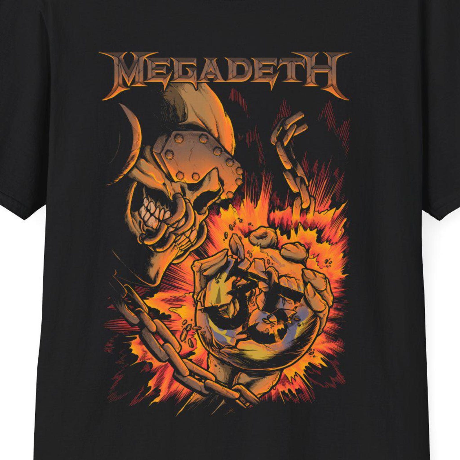 Megadeth Rock Band Retro 80s T-Shirt, Heavy Metal Old School Tee, Classic Rock Roll Shirt, Unisex Softstyle Top, Music Fan Gift 3XL