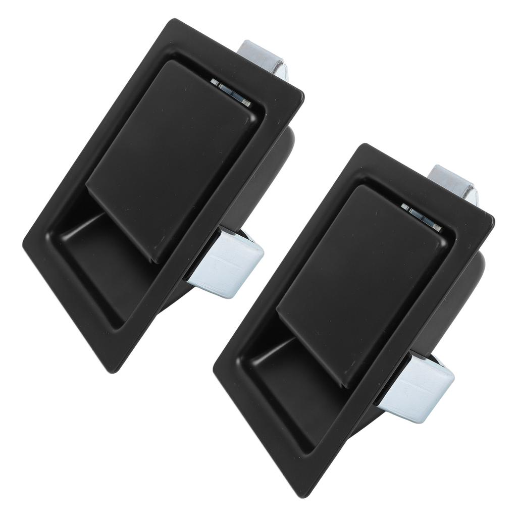 2Pcs 127 X 102mm Paddle Handle Latch Heavy Duty Carbon Steel Flush Mount Tool Box Latch for Truck RV