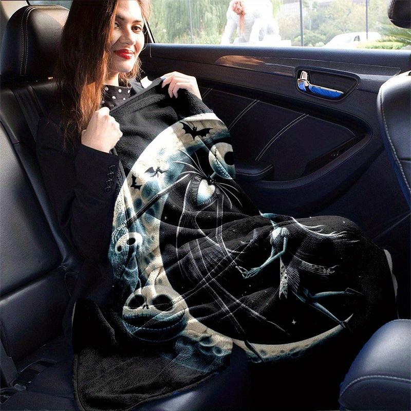1pc The Nightmare Before Christmas Printing Blanket - Soft, All-Season Throw for Living Room, Bedroom,Personalized Gift with Adorable Cartoon Design