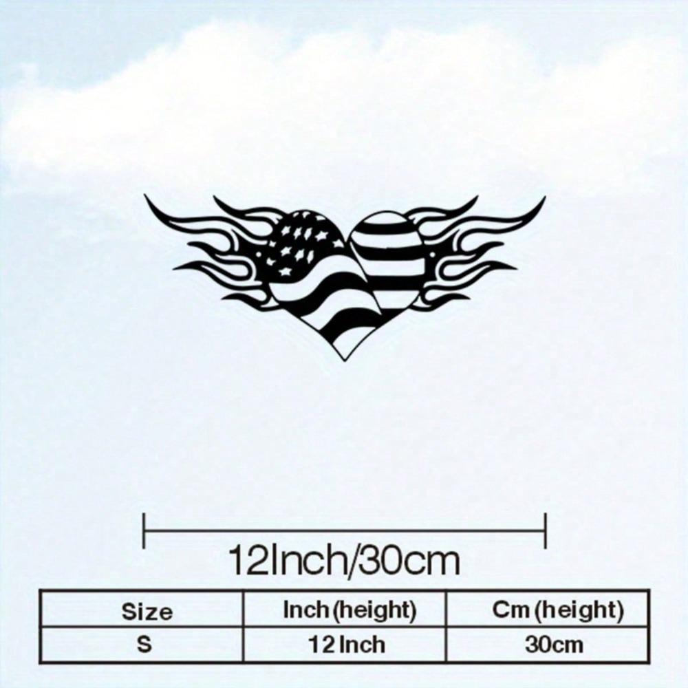 Patriotic American Flag Metal Wall Art Rustproof Iron Decor for Living Room Office Gift