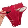 Women's Satin Lace Seamless Sheer Mesh Cotton Crotch Sexy Low Rise Panties
