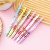 6Pcs/Box Cartoon Cute Labubu Gel Pens 0.5Mm Black Smooth Quick Dry Press Neutral Pens Students Office Stationery Birthday Gifts