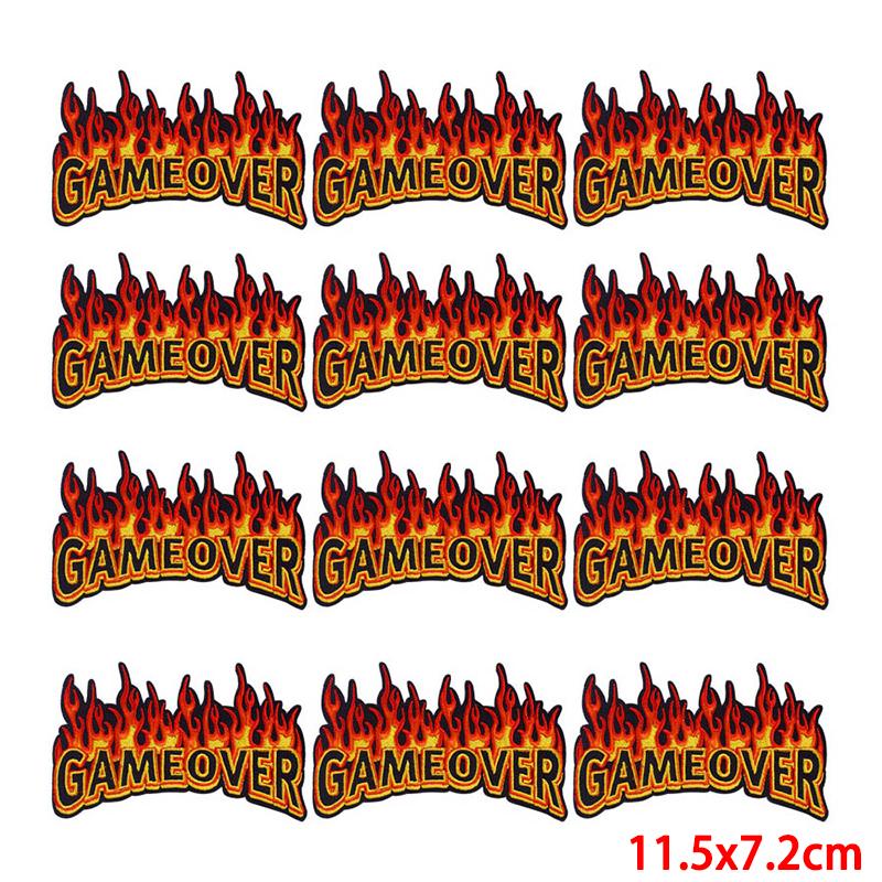 10 Pcs/lot Wholesale Embroidery Patch Iron On Patches For Clothing Patches On Clothes Jackets Decor Applique Sew Supplies