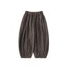Yoyou Girls' 2026 Spring Ethnic Floral Print Cuffed Harem Pants