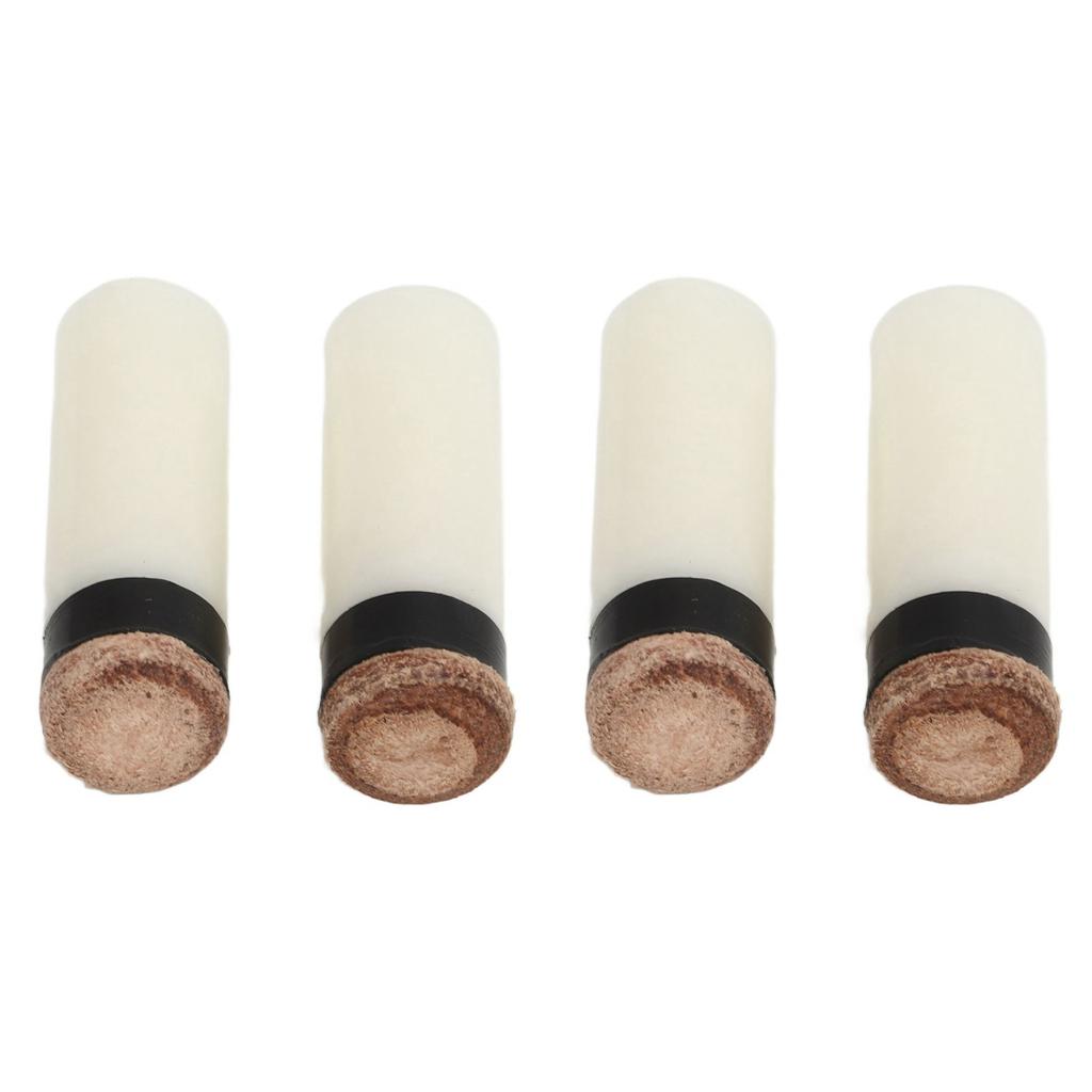 12PCS Pool Cue Tips 11mm PU Leather and Plastic Universal Cue Tip Replacements for Billiard Hall