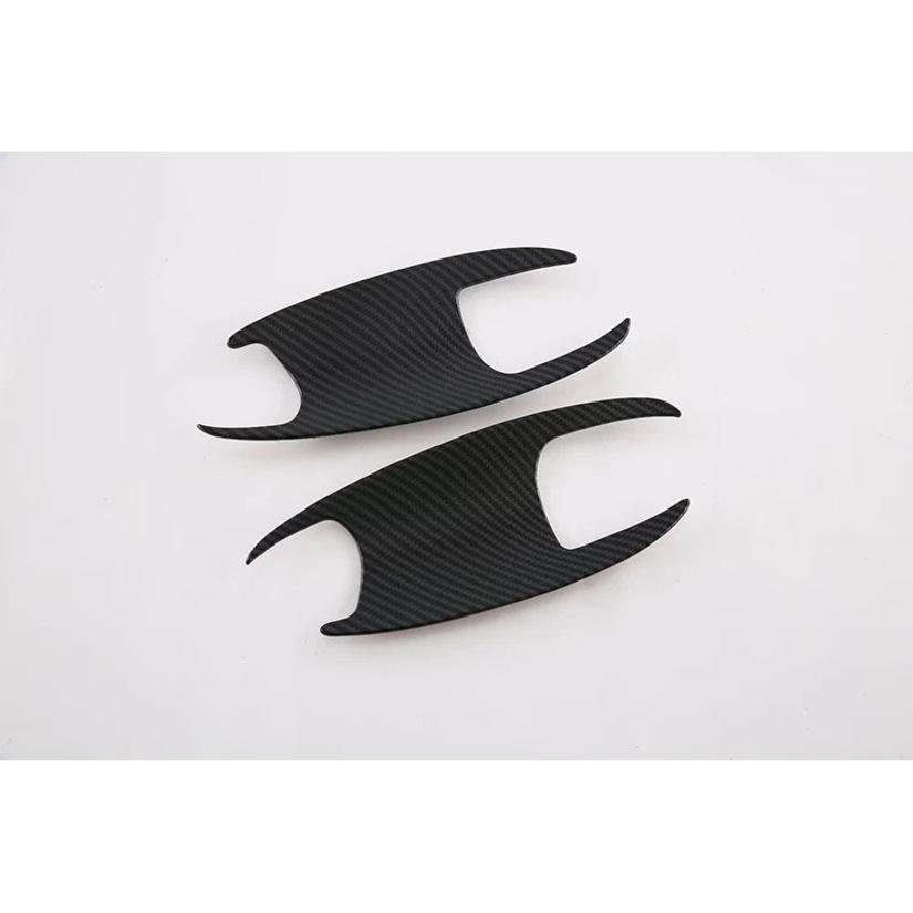 For BYD Tang II EV Tan EV   Carbon Fiber Style Door Handle Bowl Cover Cup Cavity Trim Ert Catch Molding Garnish