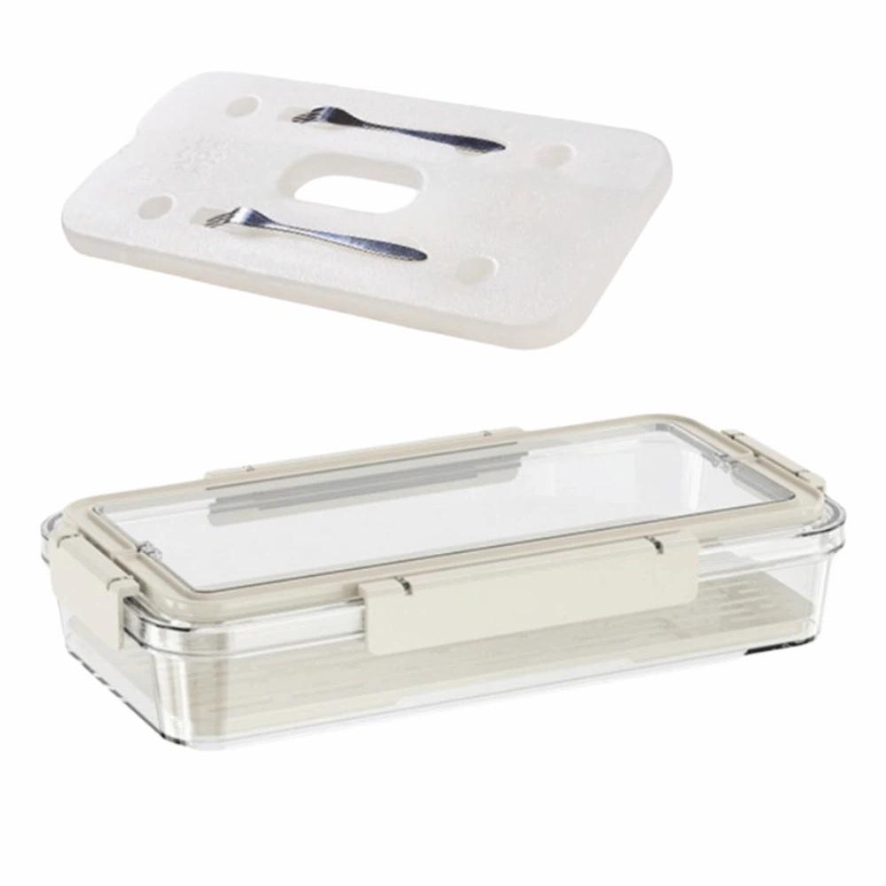 Clear Fruit Storage Container Airtight with Lid Pasta Storage Container Rectangular Large Capacity Meal Prep Lunch Box Meal Prep