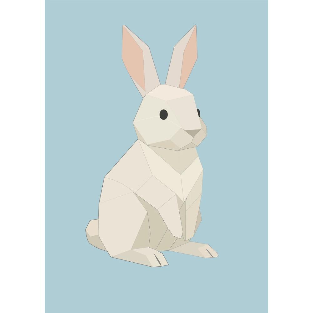 Abstract Geometric Stereoscopic Cute Animal Posters Jaguar Penguin Bear Prints Canvas Painting Wall Art Picture Home Room Decor