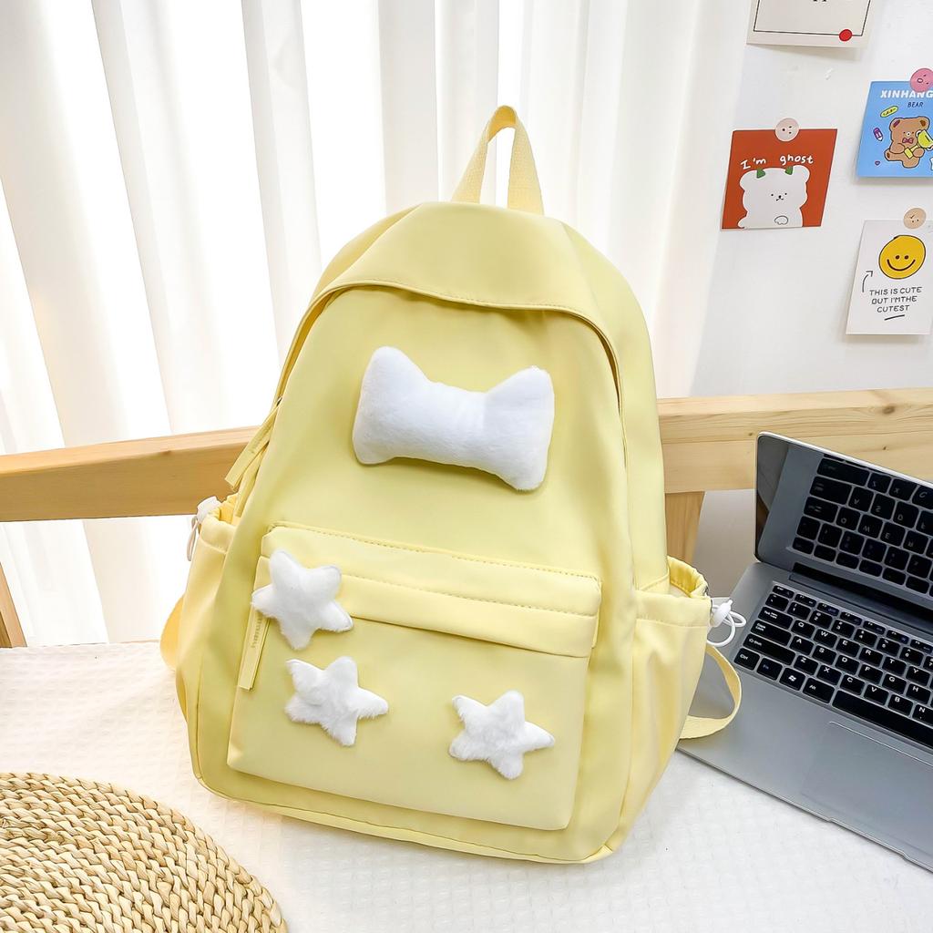 Girls High-Value Junior High School Schoolbag Mori Niche Design Sense Stars Simple Versatile High School Backpack