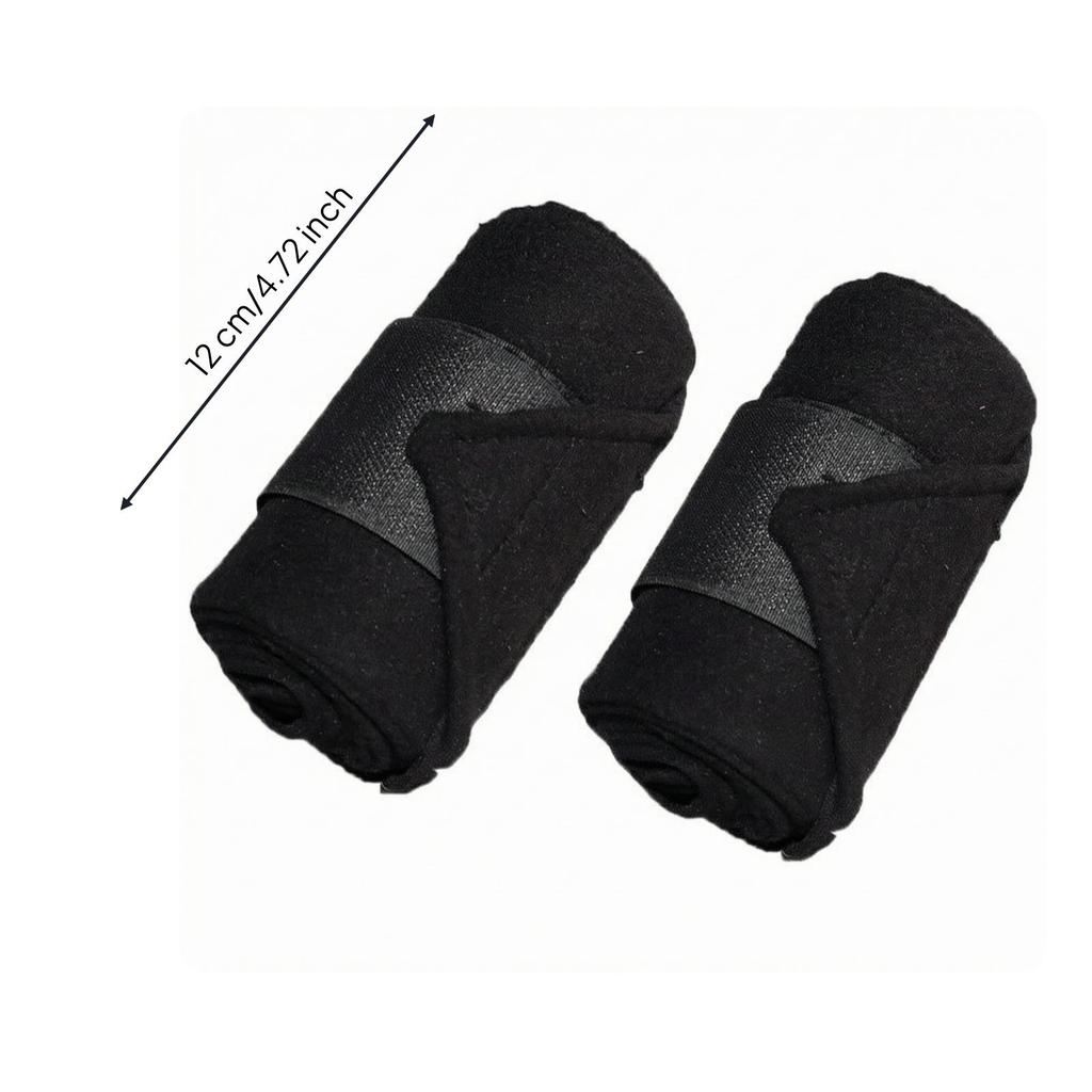 2 Pieces Horse Fleece Bandages Adjustable Leg Wraps Standing