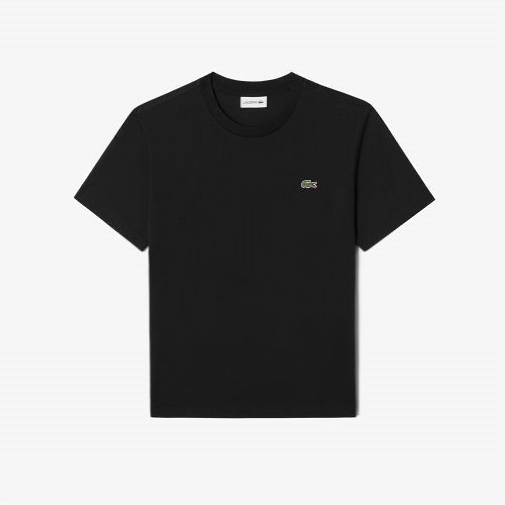 

LACOSTE Мужская базовая футболка с круглым вырезом [черный]