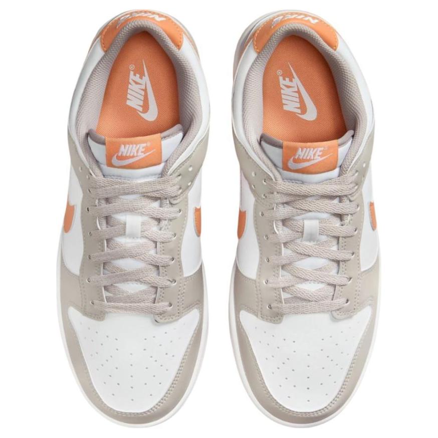 Nike Dunk Low Fashion Versatile Low-Top Skate Shoes Men Sneakers Gray Orange HF5441-110