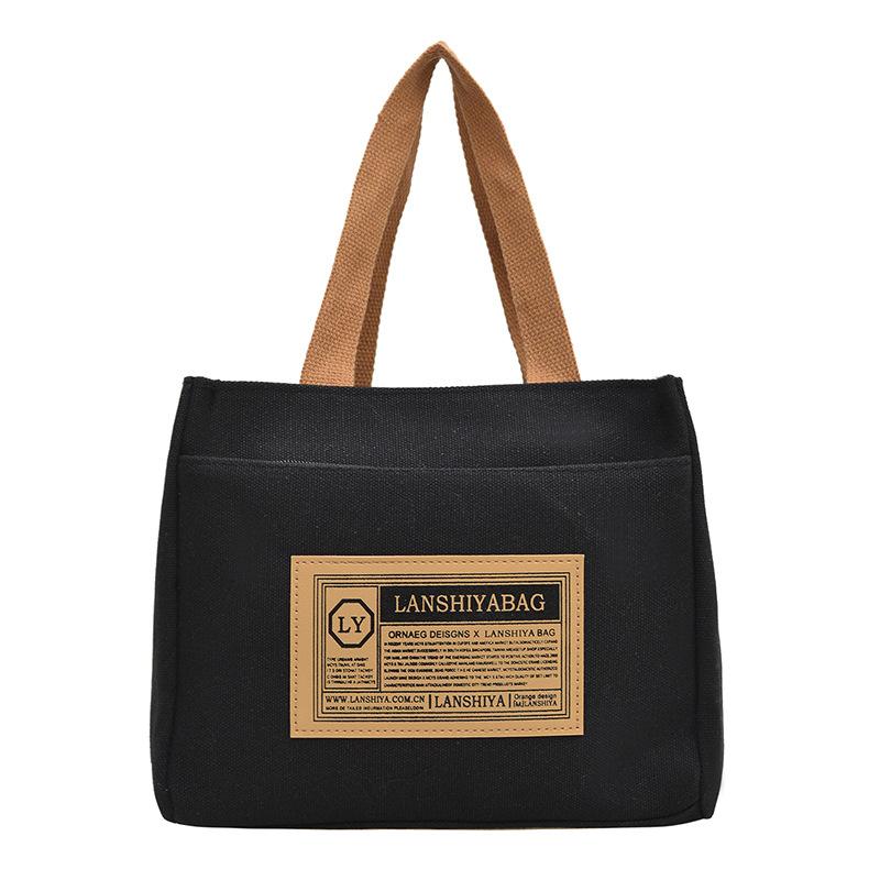 New canvas bag, multi-functional, fashionable and versatile, simple make-up bag, niche design, student class messenger bag