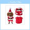 Dog Pet Small Cat Santa Claus Costume Outfit Jumpsuit Clothes For Christmas