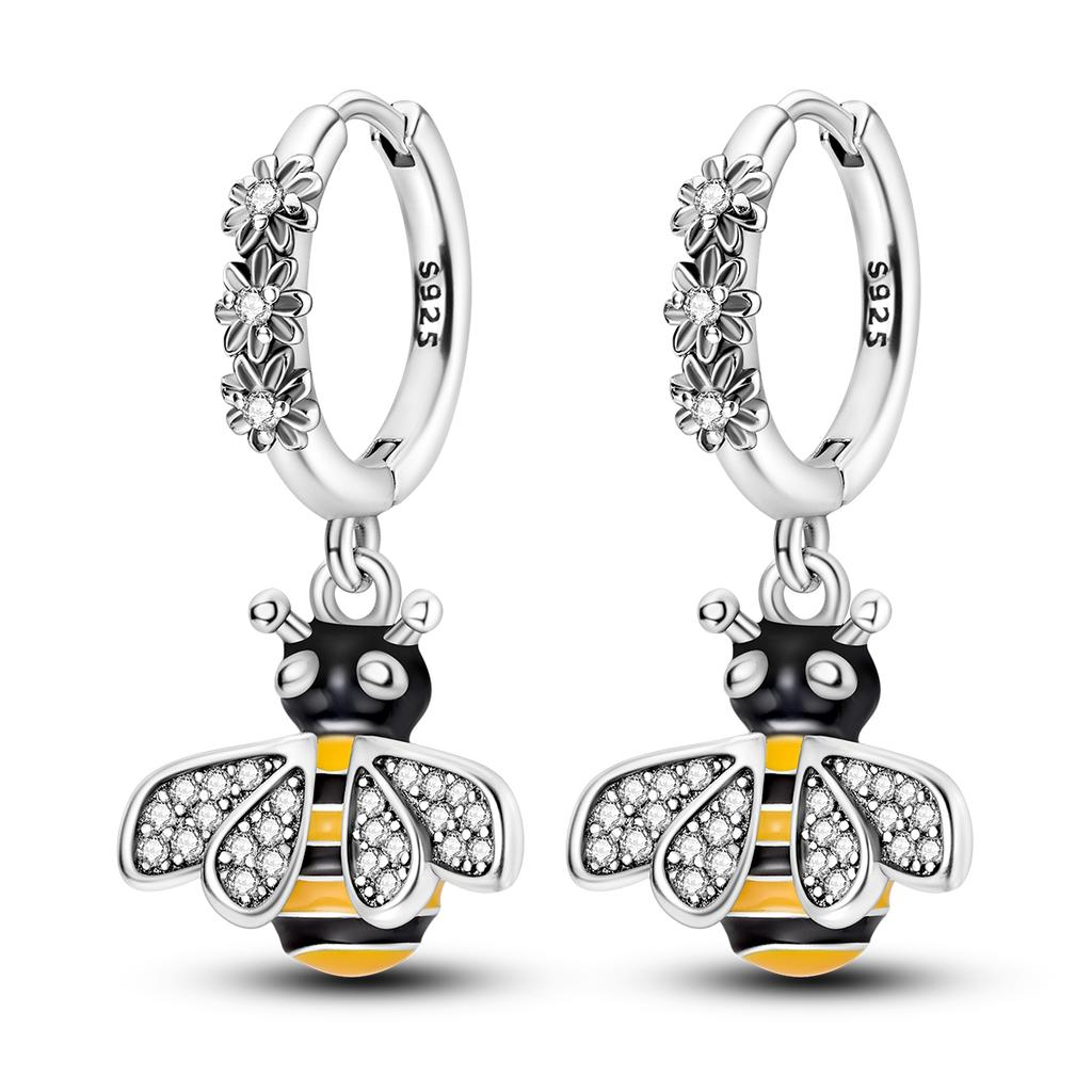 Orstarry 925 Silver Butterfly Fluttering Insect Earrings Original Jewelry Drop Earrings Jewelry Party Anniversary Gifts