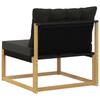 Outdoor Center Sofa with Cushions White 79 X 83 X 73 Cm Steel