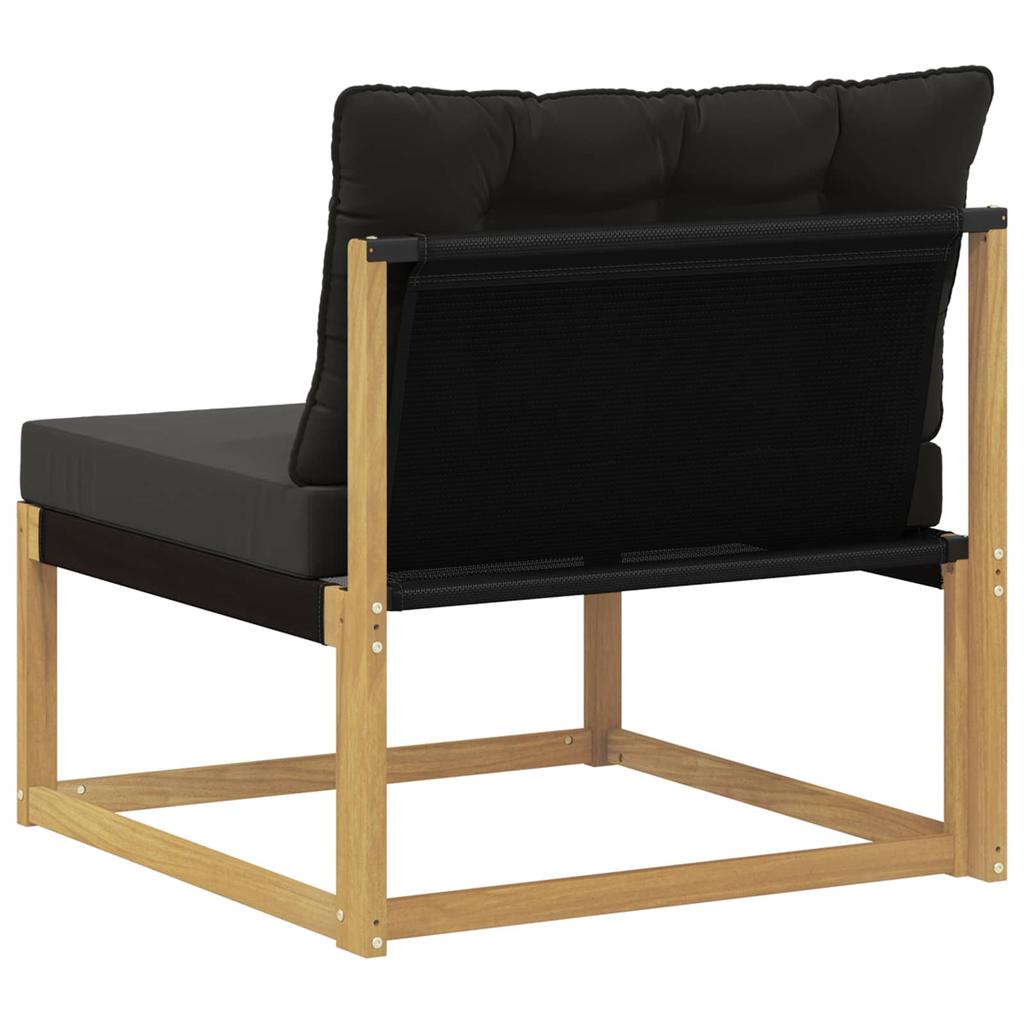 Outdoor Center Sofa with Cushions White 79 X 83 X 73 Cm Steel