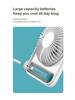 F10 Ultra-Thin USB Digital Display Portable Desktop Fan
