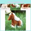 Quality High Plush Animal Horse Doll With Long Fur Ideal For Presents Childrens