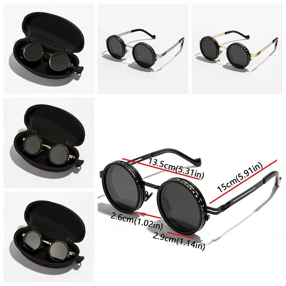 9 Level Dimming Fishing Sunglasses Round Anti-UV Glasses Clarity Polarized Sunglasses  Driving