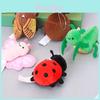 High-quality Plush Insect Keychain Toy Collection Including Mantis And Bee Characters