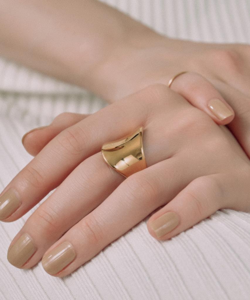 Novice Tokyo Wave Ring [Stainless] / Gold