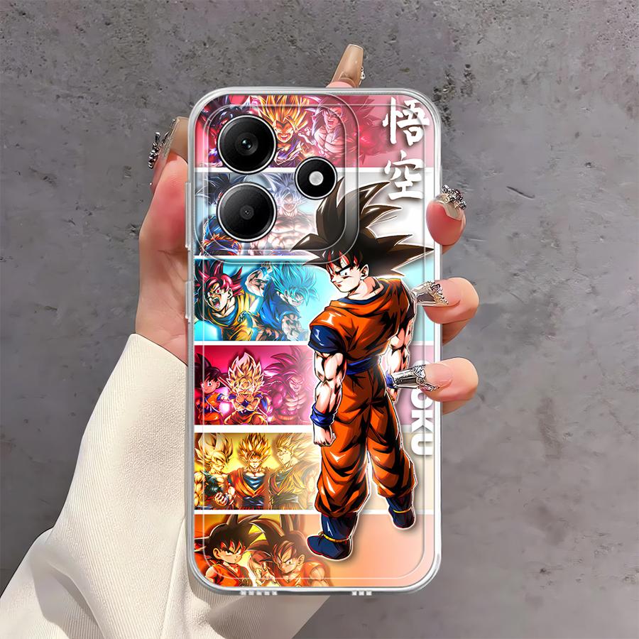 D-Dragons Ball Anime Case for Xiaomi Redmi Note 14 Pro Plus 10S 11 14C 9 10 12S A4 11S 13C Note 13 12 Soft Phone Cover